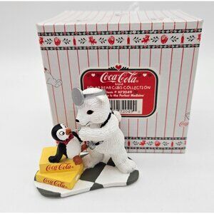 Coca Cola Polar Bear Cubs Figurine Doctor Friendship is the Best Medicine